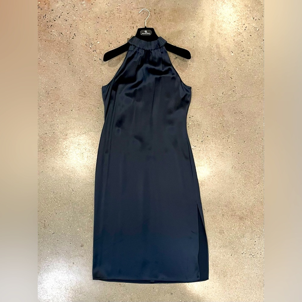 Frame, Women’s size S/P silk navy blue dress